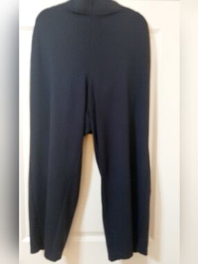 Max Studio Blue Wide-Leg Ponte Pants